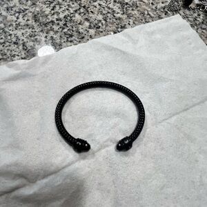 David Yurman Classic Black Aluminum 5mm Cable Bracelet